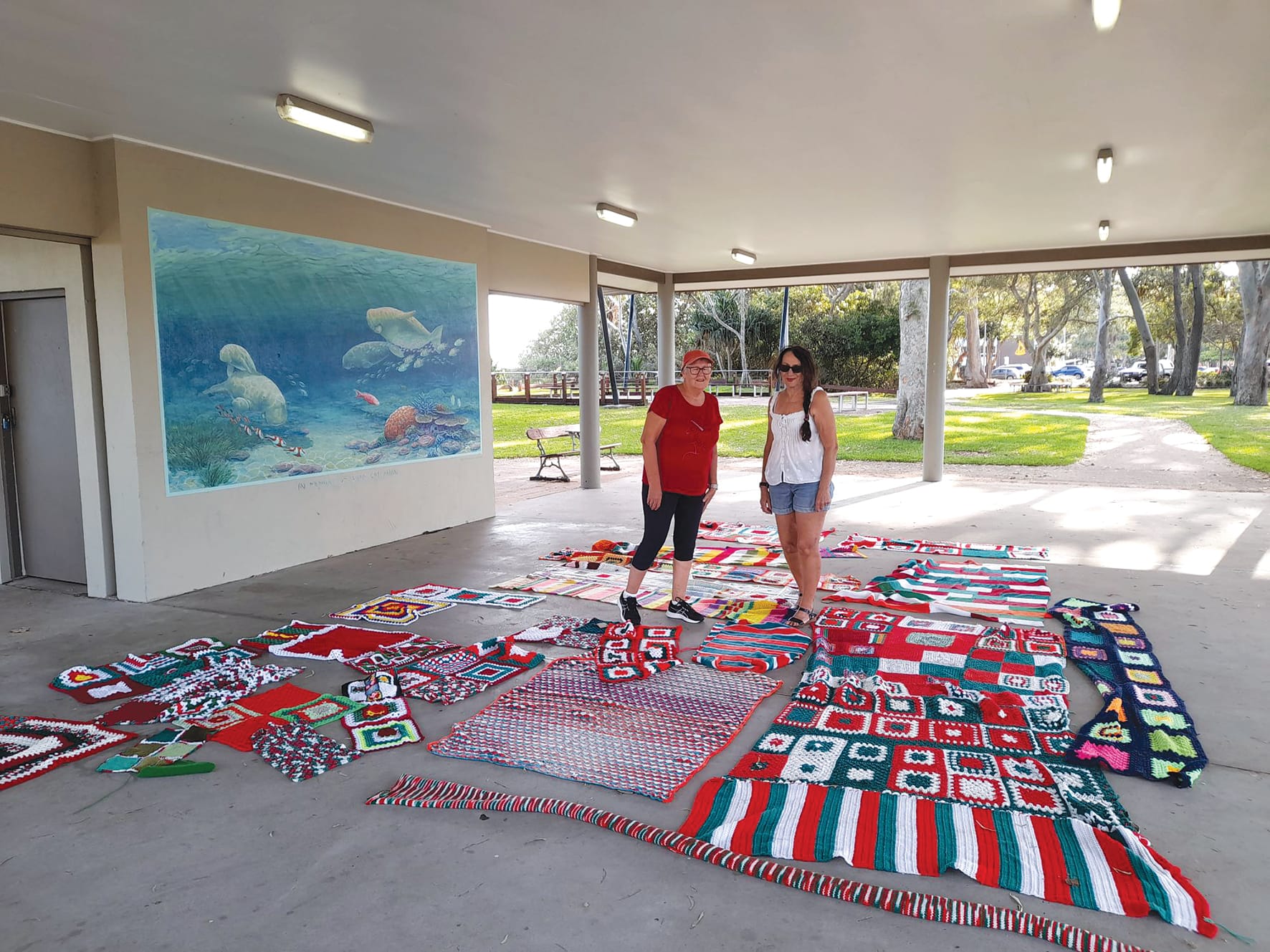 Local Yarnbombers bring festive cheer