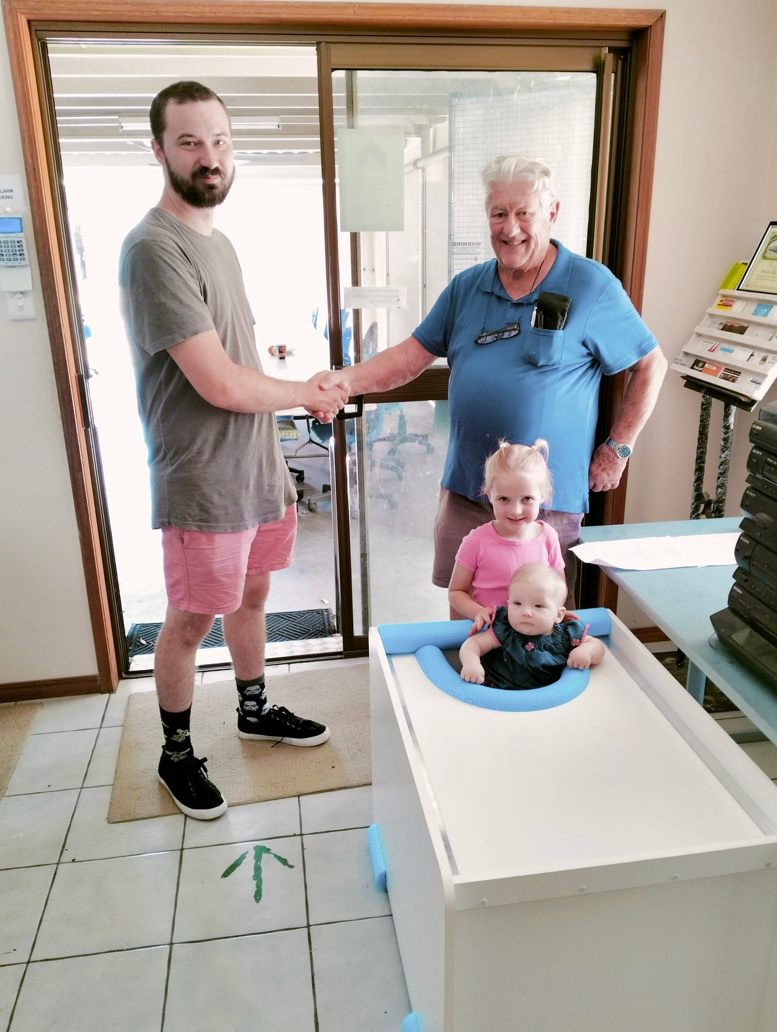 Men’s Shed supporting local young toddler