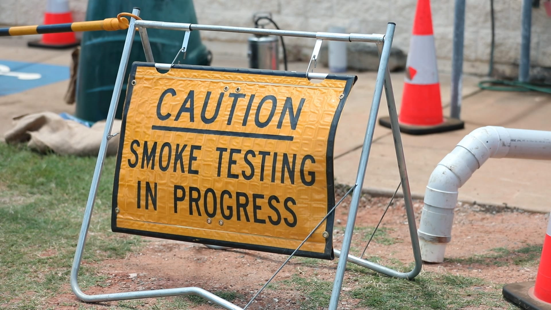 Smoke tests to help fix sewer issues