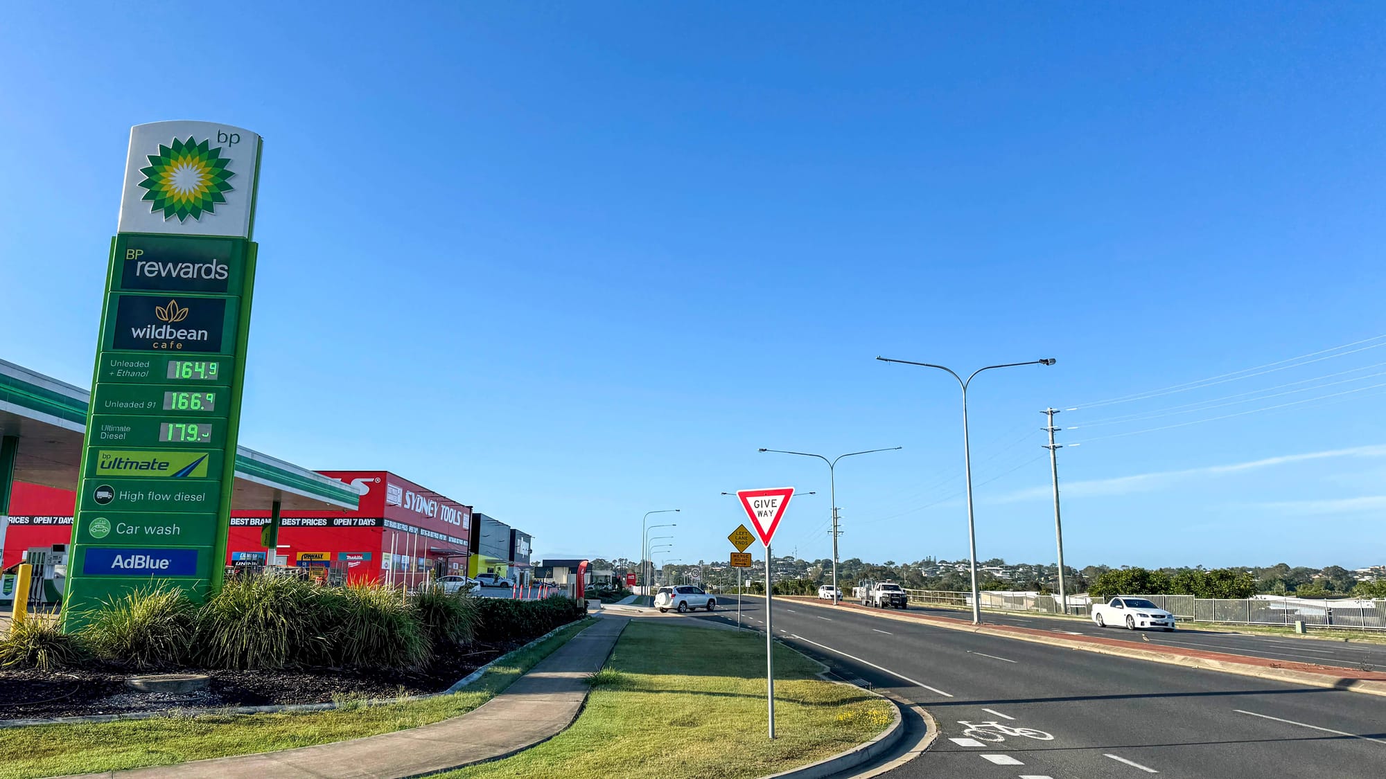 Night works to improve Main Street in Urraween