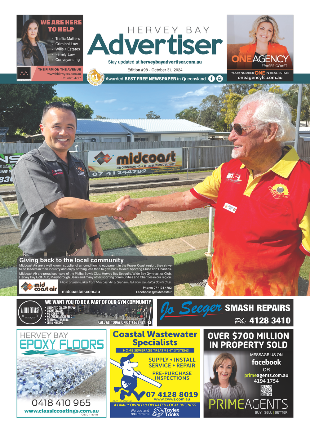Hervey Bay Advertiser 31st October 2024 post image