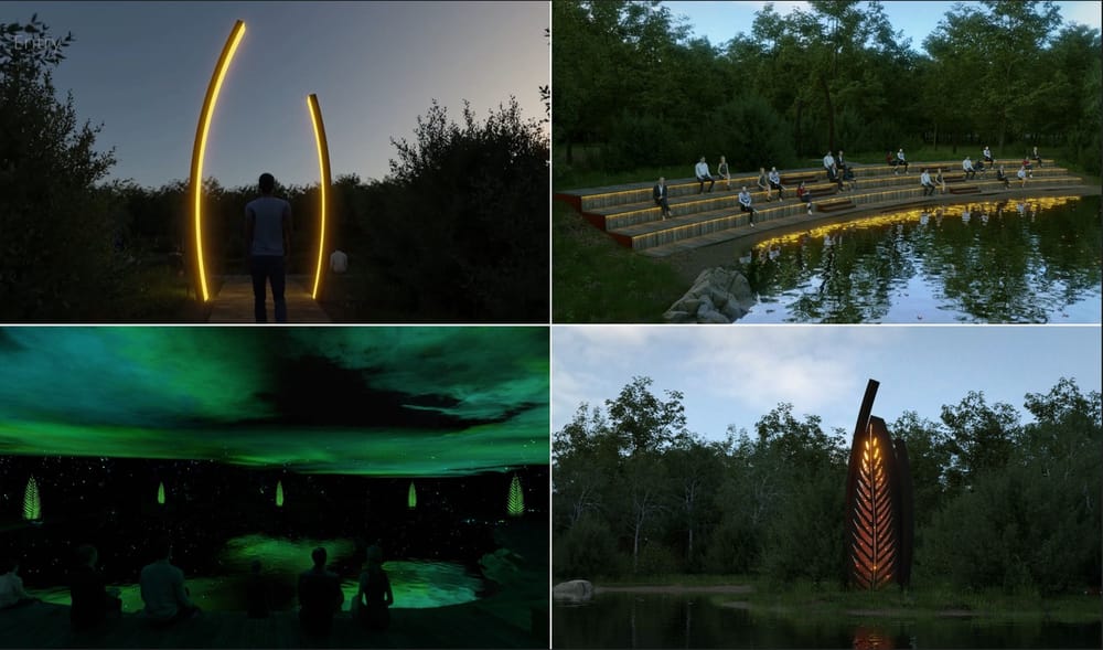 Interpretive light show installation on K’gari post image