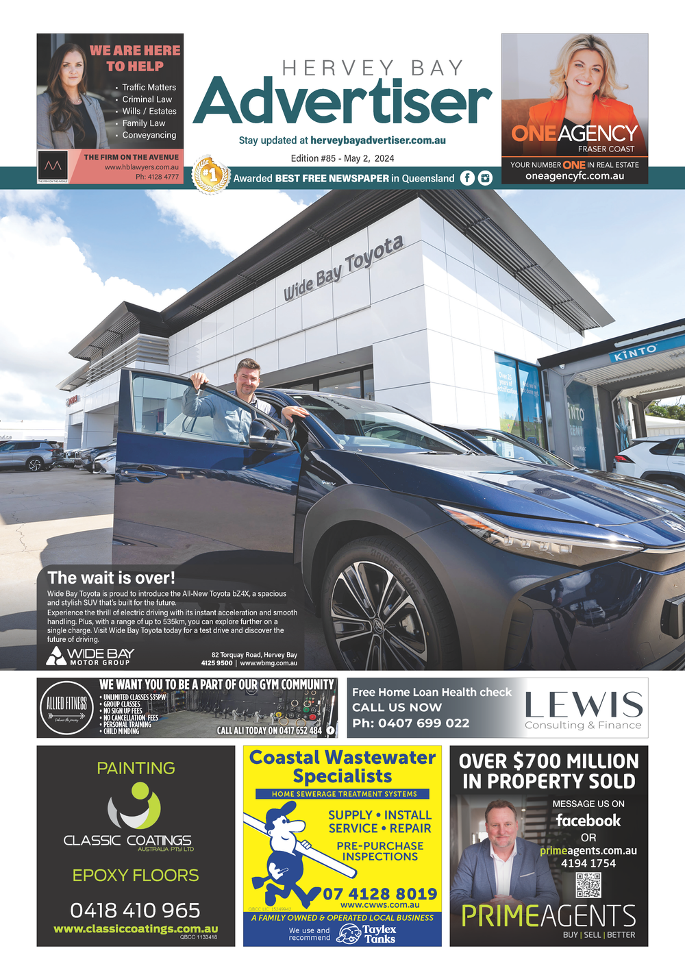 Hervey Bay Advertiser 2nd May 2024 post image