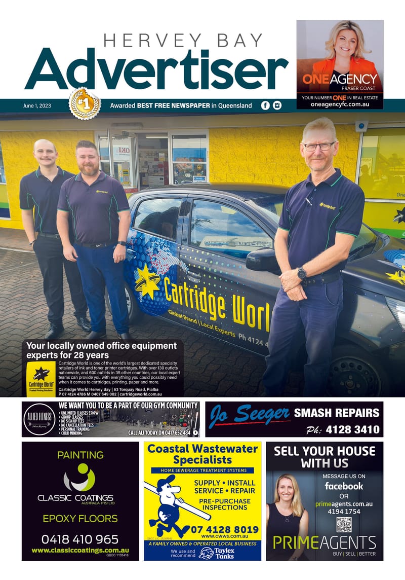 Hervey Bay Advertiser 1st June 2023 post image