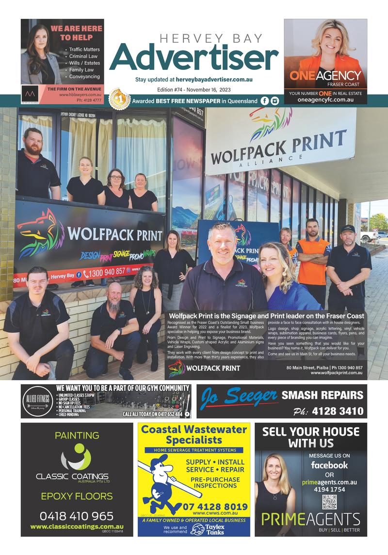 Hervey Bay Advertiser 16th November 2023 post image