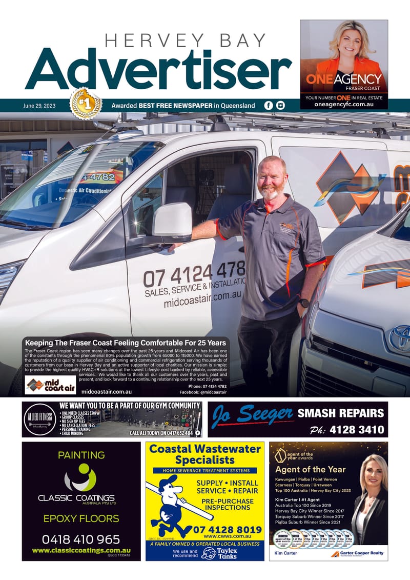 Hervey Bay Advertiser 29th June 2023 post image