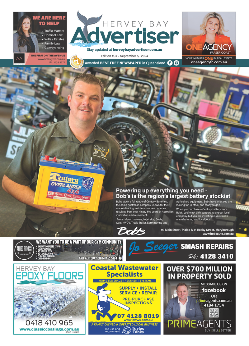 Hervey Bay Advertiser 5th September 2024 post image