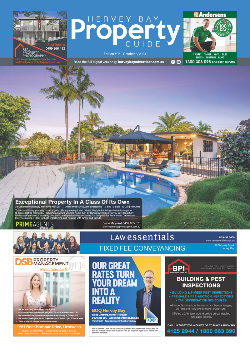 Hervey Bay Property Guide 3rd October 2024 post image