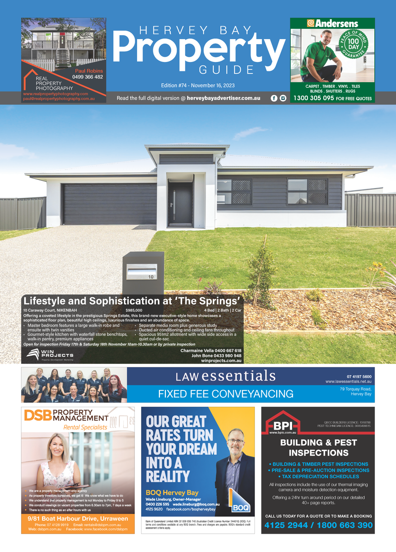Hervey Bay Property Guide 16th November 2023 post image