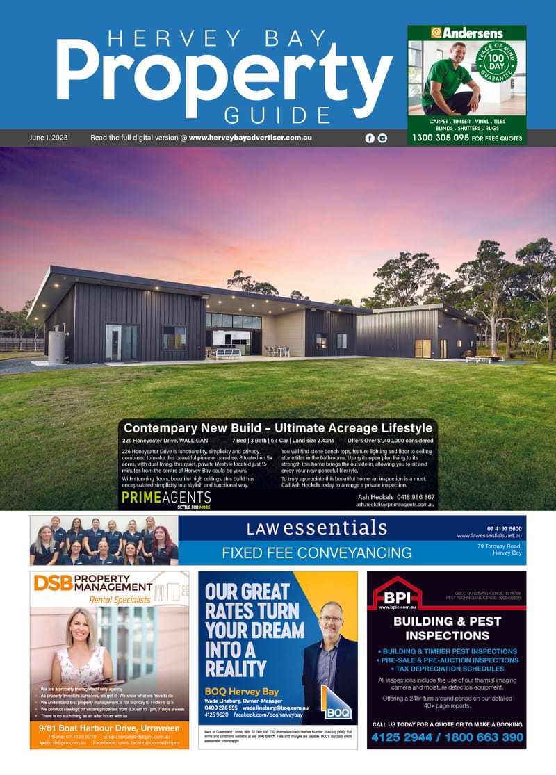 Hervey Bay Property Guide 1st June 2023 post image