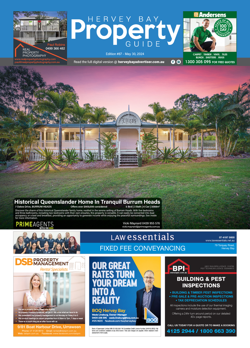 Hervey Bay Property Guide 30th May 2024 post image