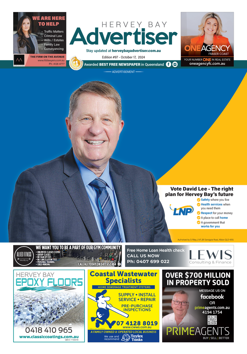 Hervey Bay Advertiser 17th October 2024 post image