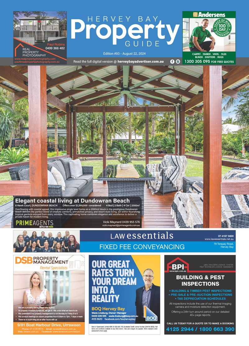Hervey Bay Property Guide 22nd August 2024 post image