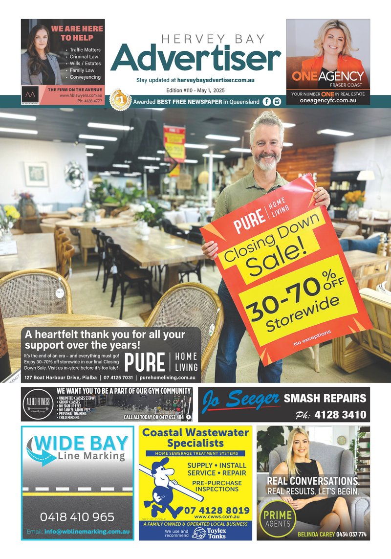 Hervey Bay Advertiser 1st May 2025 post image