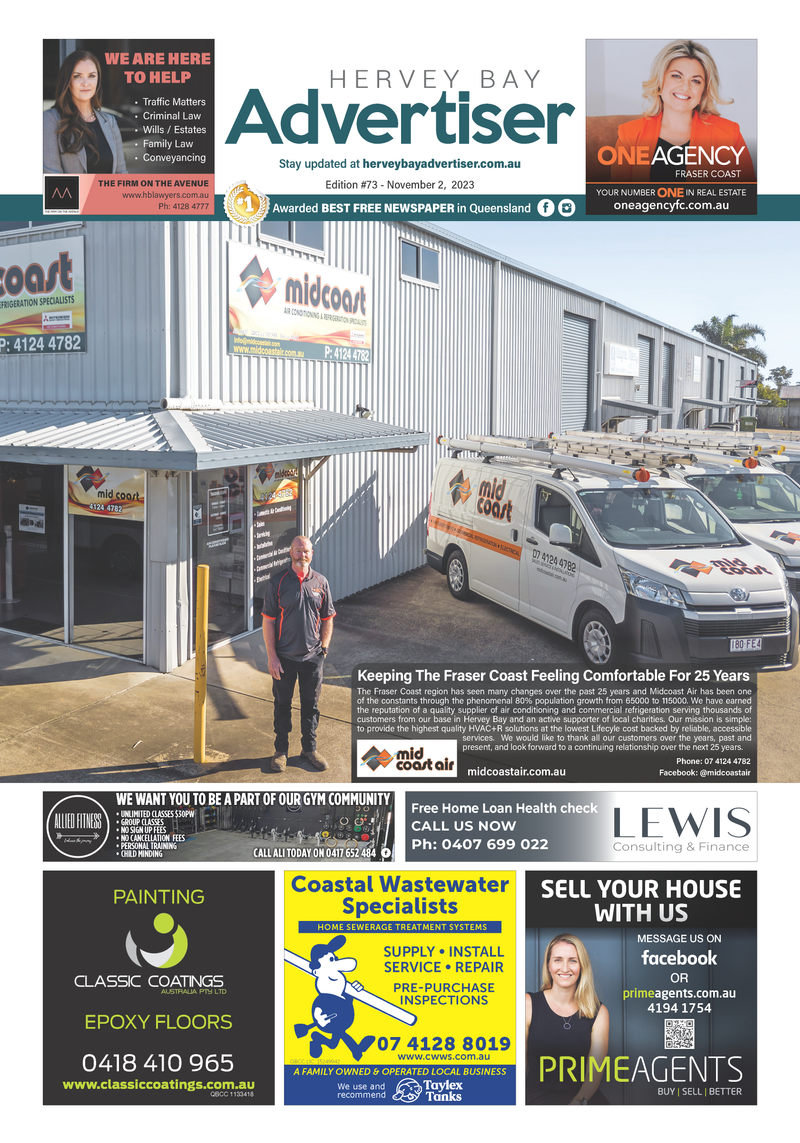 Hervey Bay Advertiser 2nd November 2023 post image