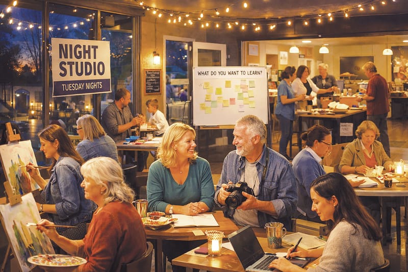 A place to learn after dark. The Hervey Bay Neighbourhood Centre’s Night Studio Sessions post image